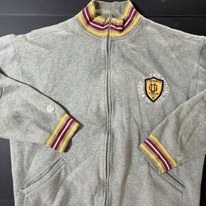 Vintage G-Unit Track Jacket Men's 2XL Gray Gold Burgundy Heavy Weight Y2K Hiphop
